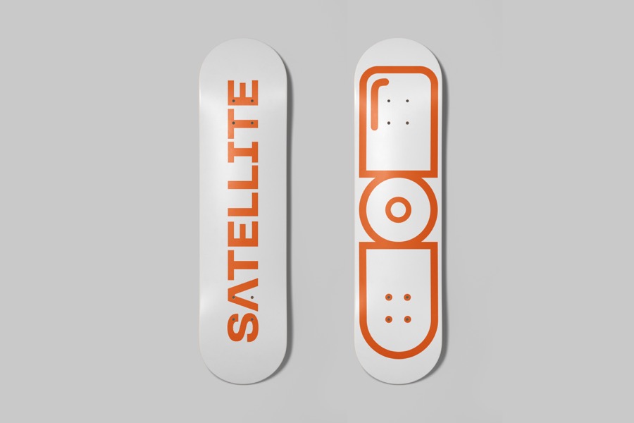 Satellite Boardshop branding project